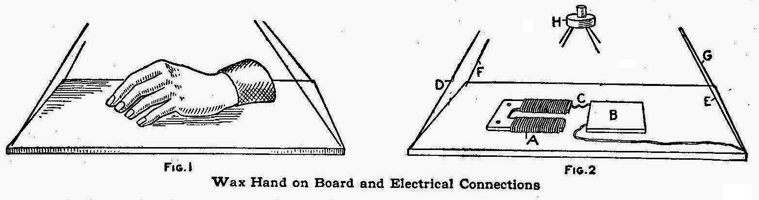 Wax Hand on Board and Electrical Connections