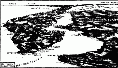 map of the Dardanelles