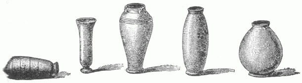 40.—STONE JARS FROM GRAVES. (LARSAM.) (Hommel.)