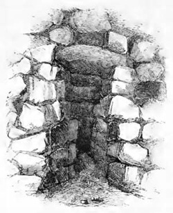 ENTRANCE TO A NURAGHE.