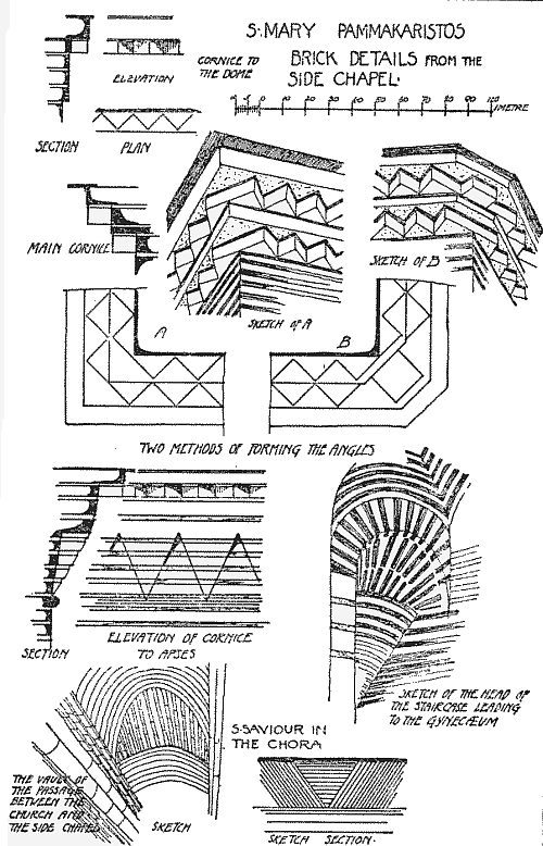 Brick Details from the Parecclesion.