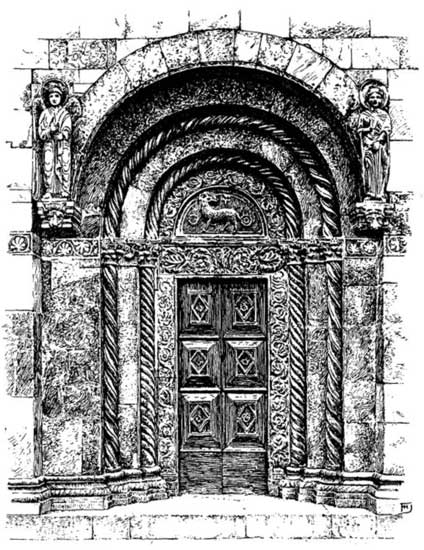 NORTH DOOR OF WESTERN FAADE, CATHEDRAL, ZARA
