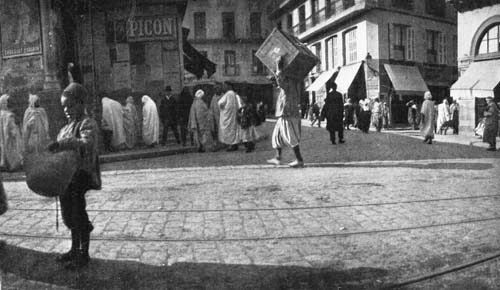 THE ALGERINE MEN WEAR LONG WHITE GOWNS.