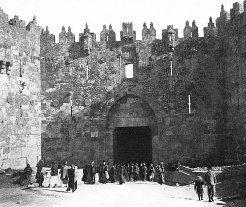 PASSED OUT THROUGH THE DAMASCUS GATE.