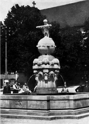 Zeppelin Fountain at Friedrichshafen