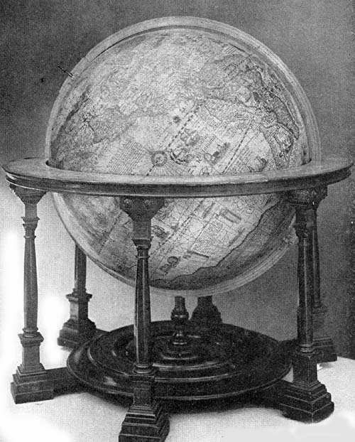 Terrestrial
Globe of Van Langren, 1612.