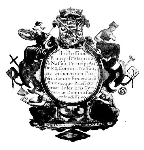 Dedication Appearing on Globe of Jodocus Hondius, 1600.