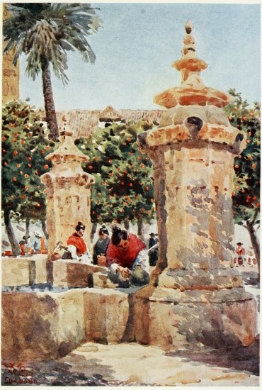 CORDOVA. FOUNTAIN IN THE COURT OF ORANGES