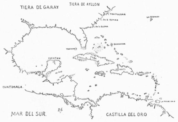 RIBERO'S ANTILLES, 1529.