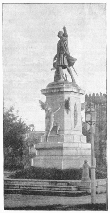 STATUE OF COLUMBUS AT SANTO DOMINGO.