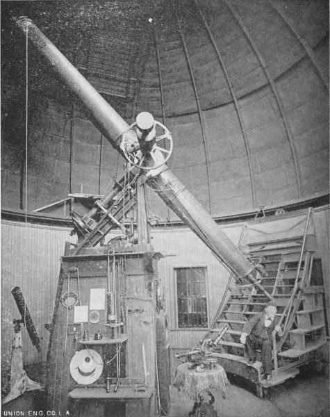 The 16 inch Equatorial Telescope of the Lowe
Observatory, Echo Mountain.