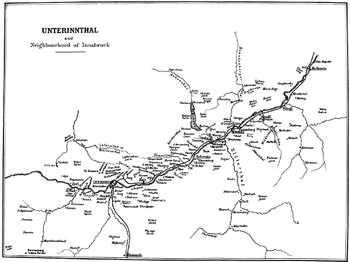 Unterinnthal and Neighbourhood of Innsbruck.