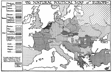 The NATURAL POLITICAL MAP of EUROPE