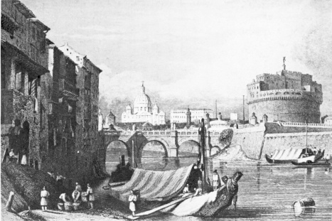 ROME, 1831.

THE BRIDGE AND CASTLE OF ST. ANGELO.