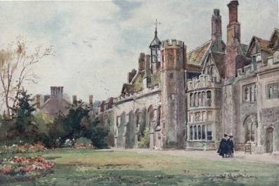 PETERHOUSE FROM THE FELLOWS’ GARDEN

On the right is the Combination Room (1460), while farther back in the
picture is the Hall, a continuation of this range of most ancient and
picturesque buildings.