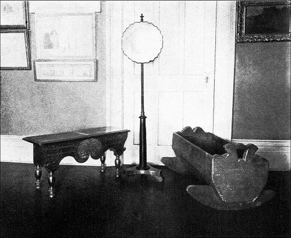 Figure 14. DUTCH SCREEN, CRADLE AND CHURCH STOOL.