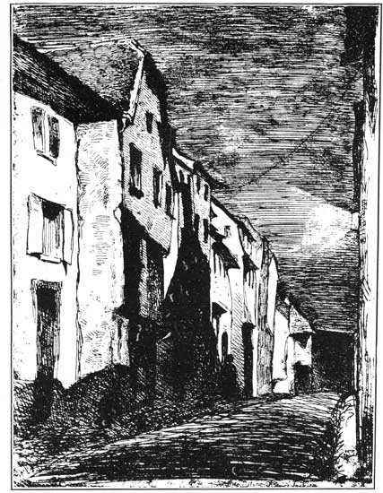 STREET IN SAVERNE (ETCHING)