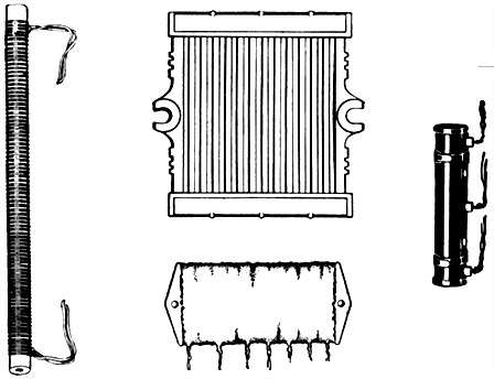 Figs 732 to 735Various starting resistances The type of resistance used in motor starting