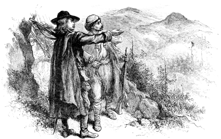 Image not available: ARNAUD POINTING TO THE VAUDOIS HILLS.

See page 110.