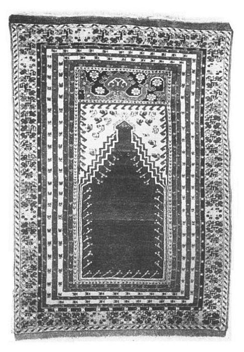 KIR SHEHR PRAYER RUG.