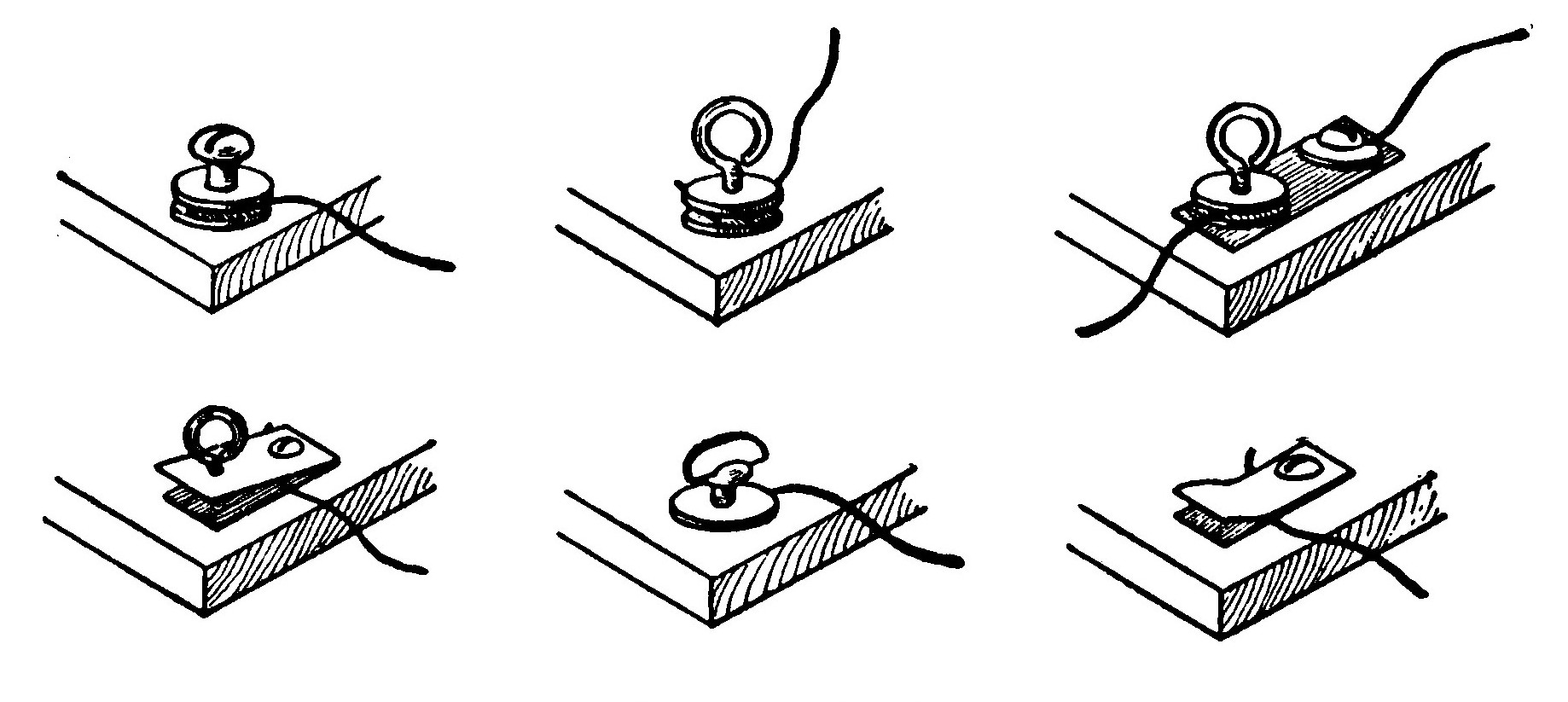 Fig. 93.—Home-made Binding-Posts.