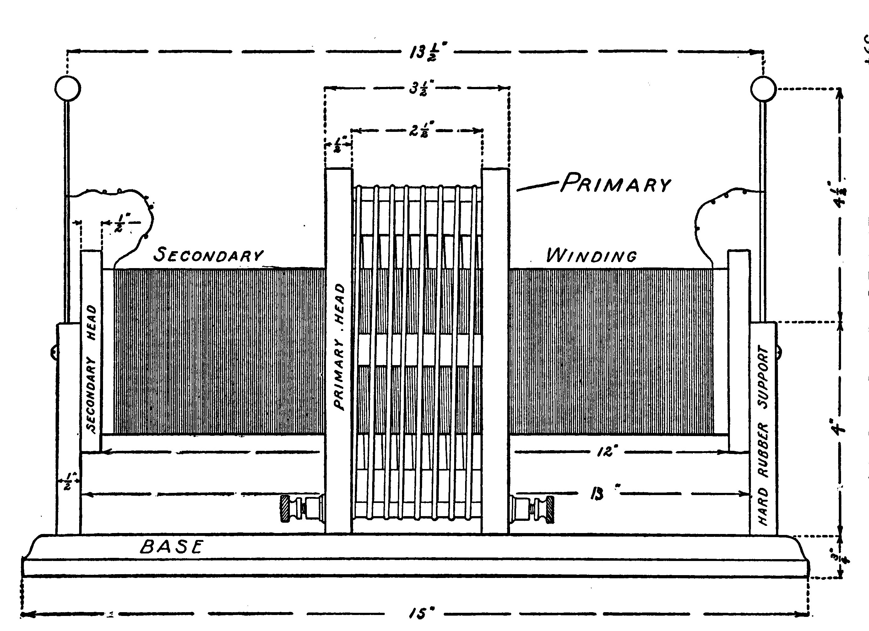 Fig. 322.—The Complete Tesla Coil.