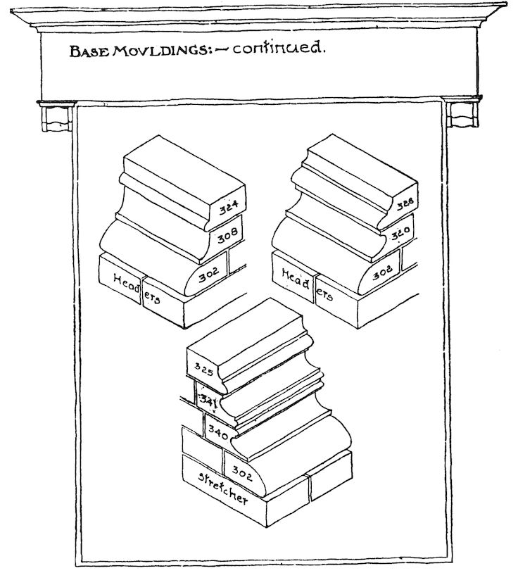 BASE MOULDINGS:—continued.