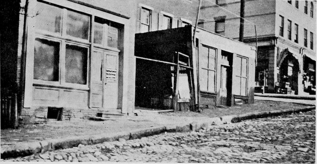 Storerooms in the Hill District Converted into Family
Residences and Rooming Houses.