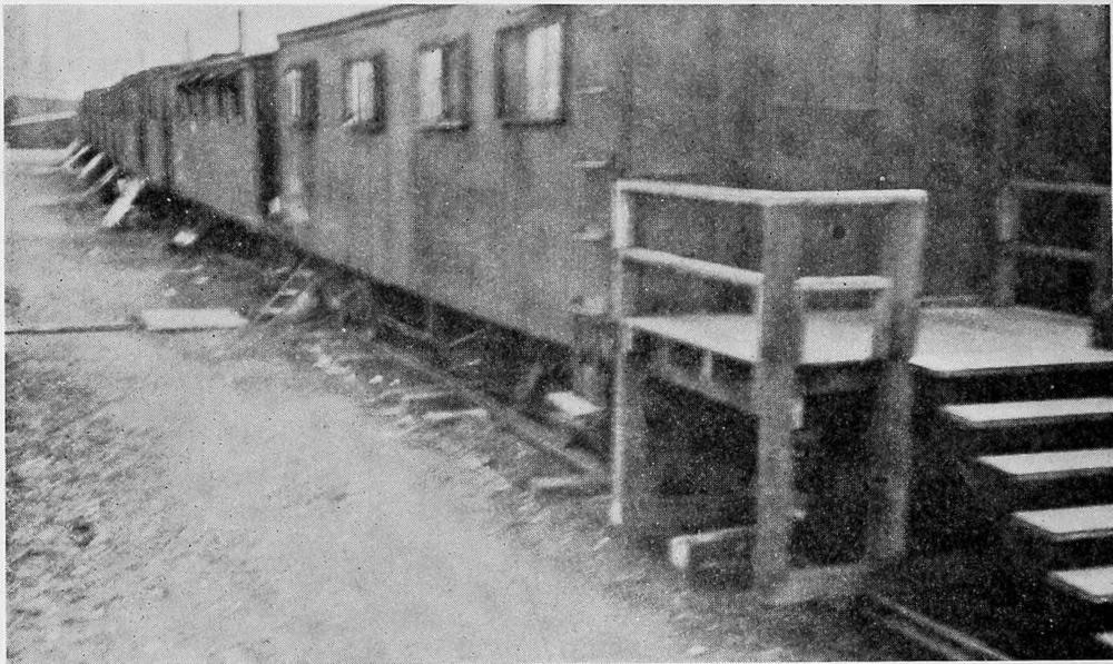 Box Cars in a Railroad Camp in Pittsburgh used as Living
and Sleeping Quarters.