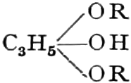 Glycerin-Diester: R, H, R