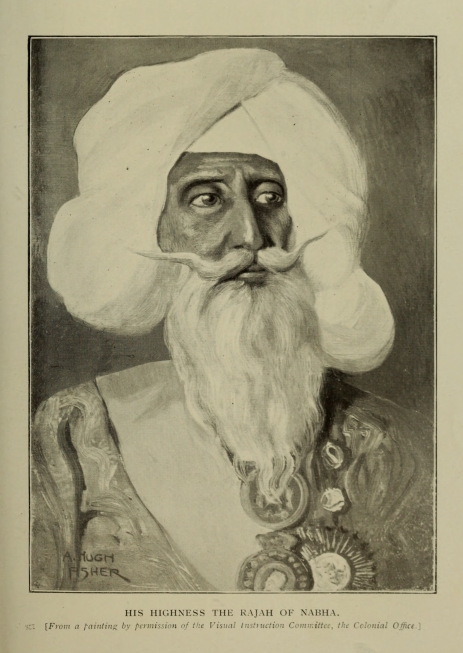 HIS HIGHNESS THE RAJAH OF NABHA.