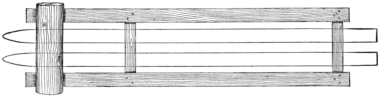 Ski bending frame