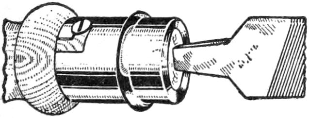 Recycled gas mantle holder as file ferrule