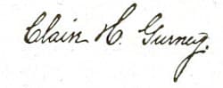 Signature of Claire H. Gurney.