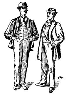 Two men talking